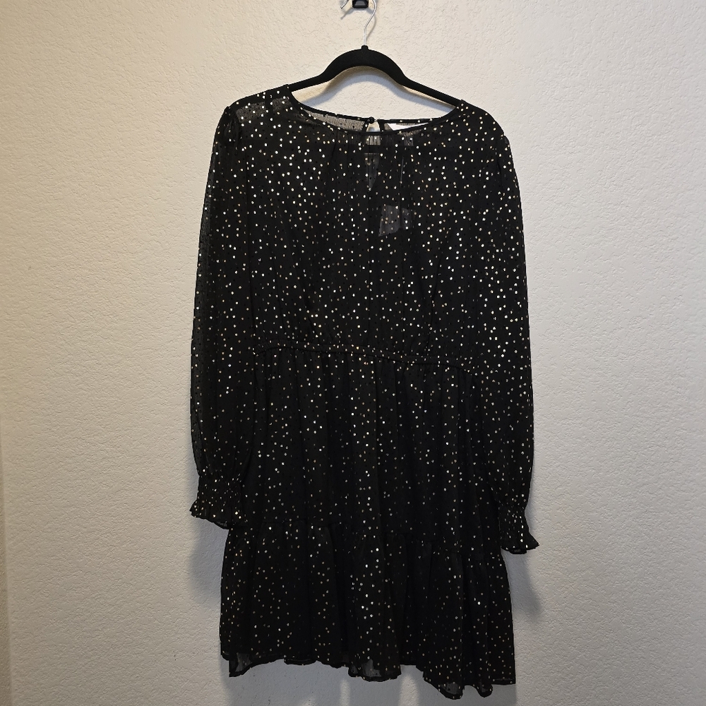 Lauren Conrad Pleat Neck Mini Party Dresd